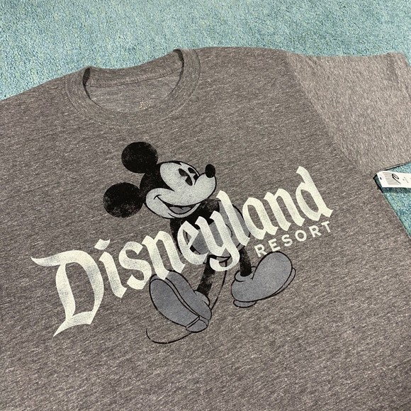 Disneyland Resort Mickey Mouse T Shirt Adult Medium Gray Classic Vintage Retro - Picture 6 of 14